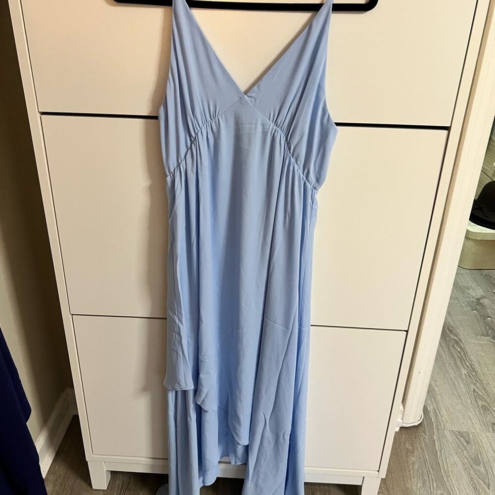 Kris’s Blue Asymmetrical Spaghetti Strap Sundress (M)